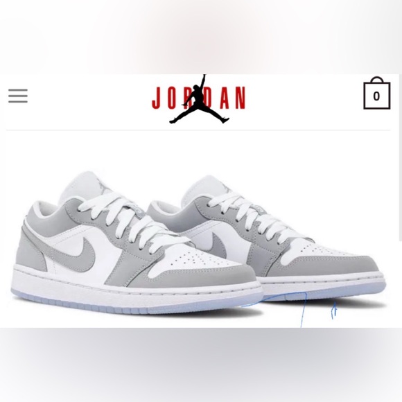 Authentic Air Jordan’s low lace Nike 6.5Y fits 7.5/8 wolf gray shoes $189.00 - Picture 1 of 10